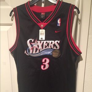 New XL 76ers Iverson Allen jersey nba Nike sixers